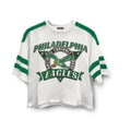Eagles Striped Crop Tee