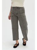 Lawson High Rise Relaxed Ankle Crop Jean, Olive Overdye