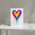 Drippy Heart LOVE Crystal Block