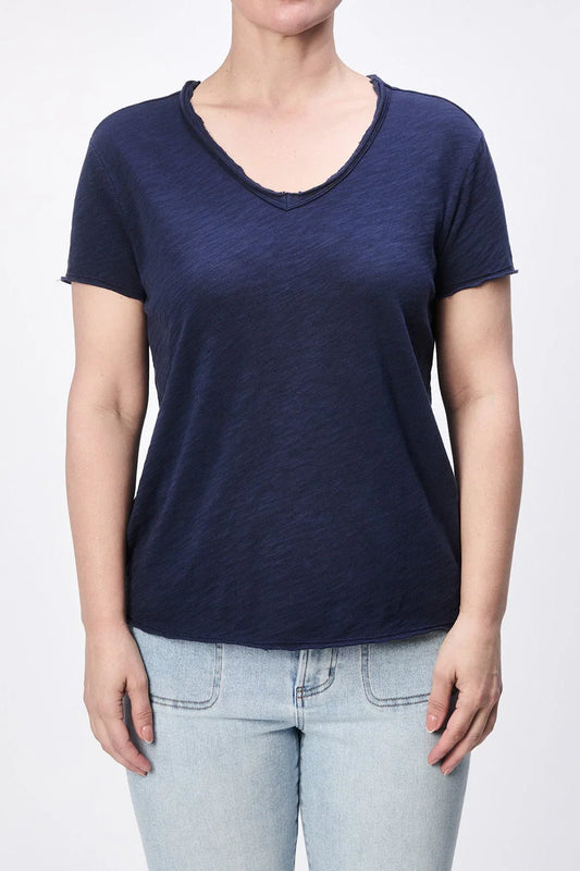 Vanya Slub Tee Navy