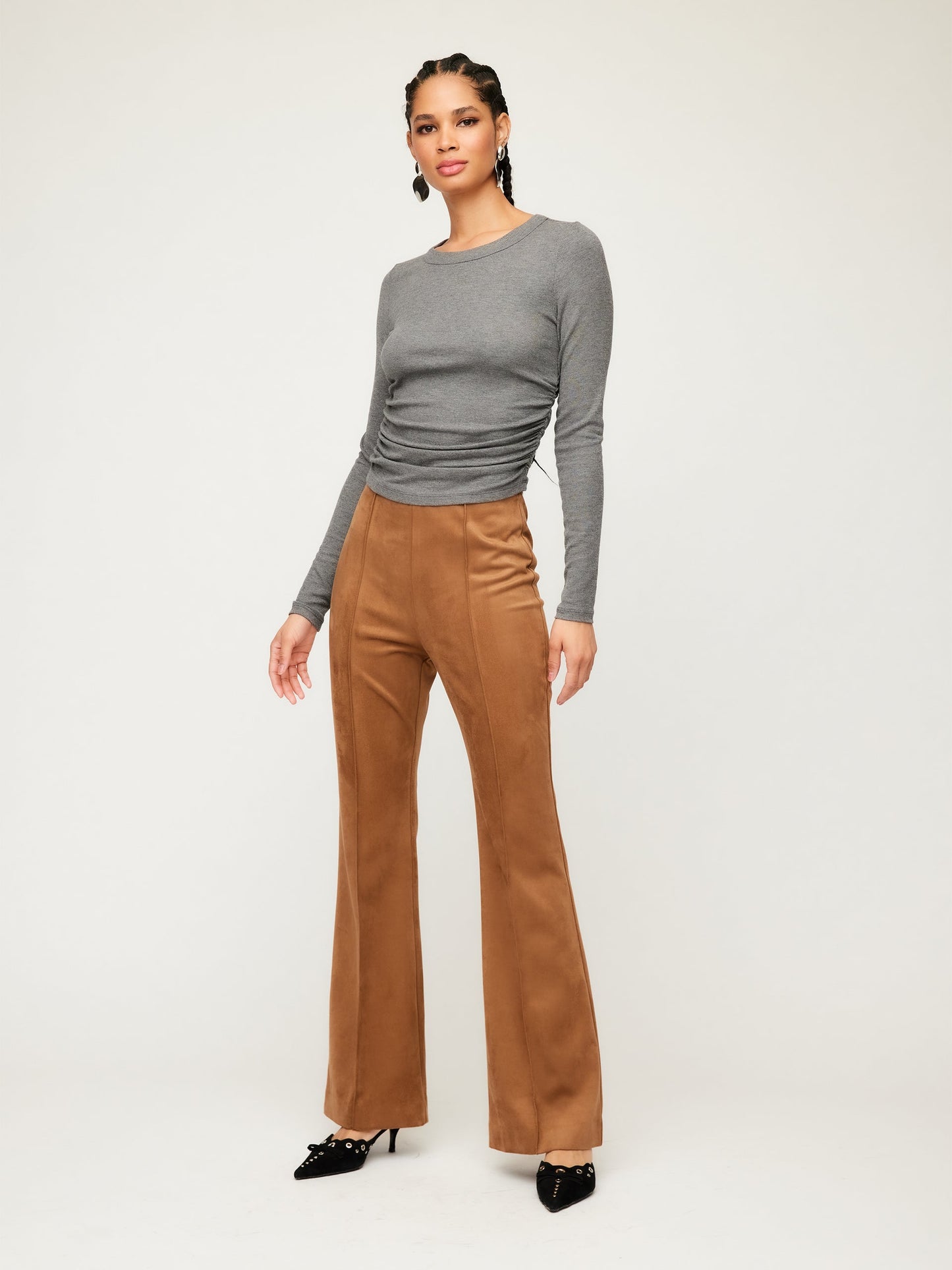 Ellie Bootcut Pant in Cognac