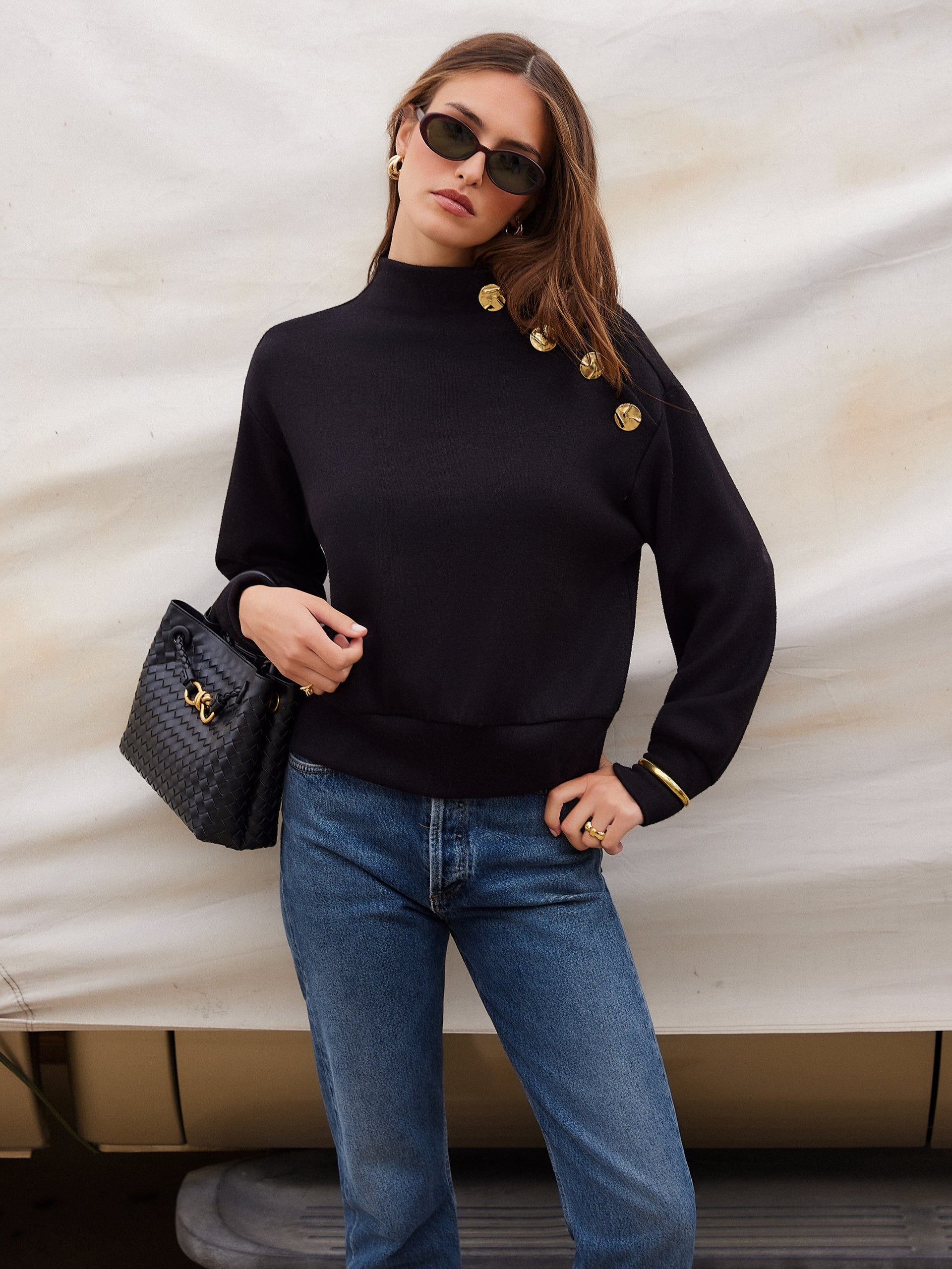 Tessa Mock Neck Top