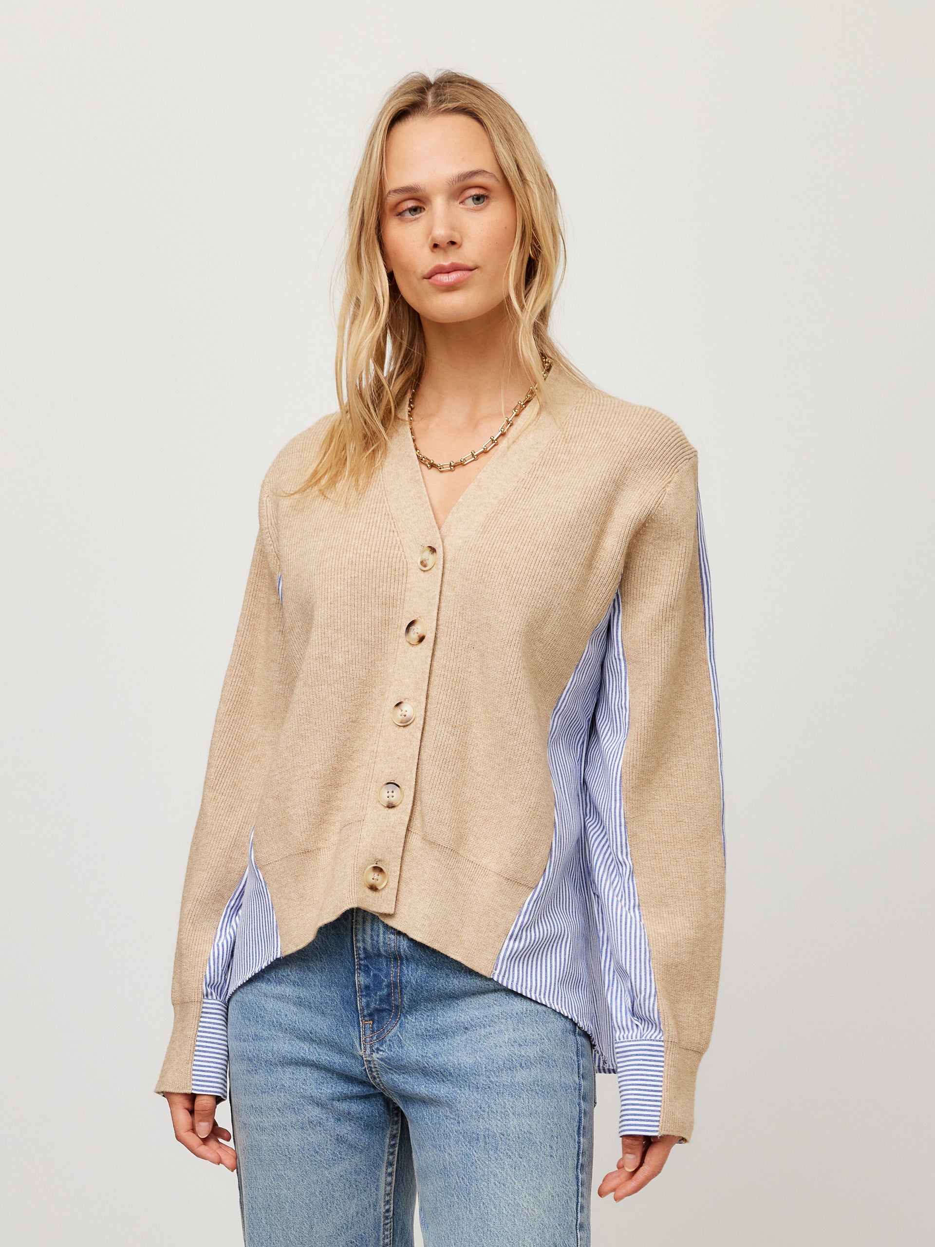 Celine Mixed Media Cardi