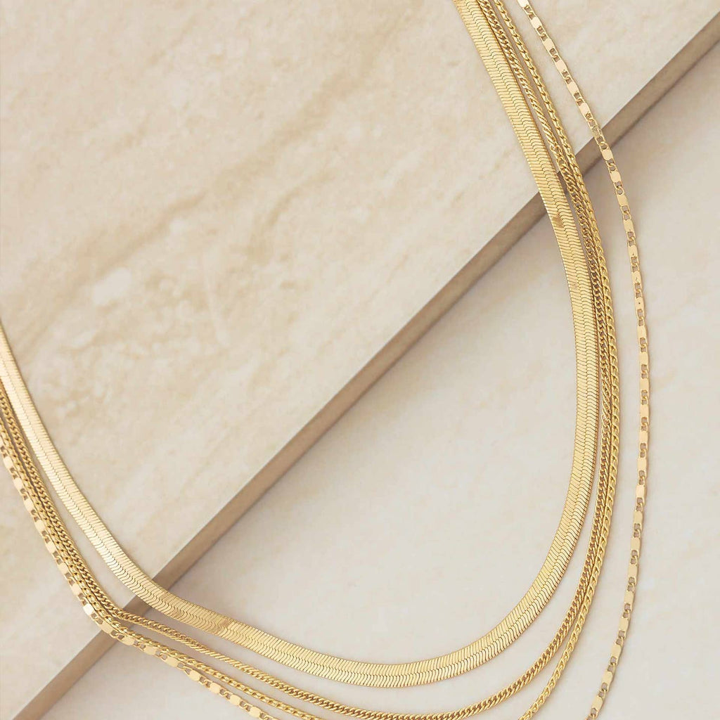 18k Gold All The Chains