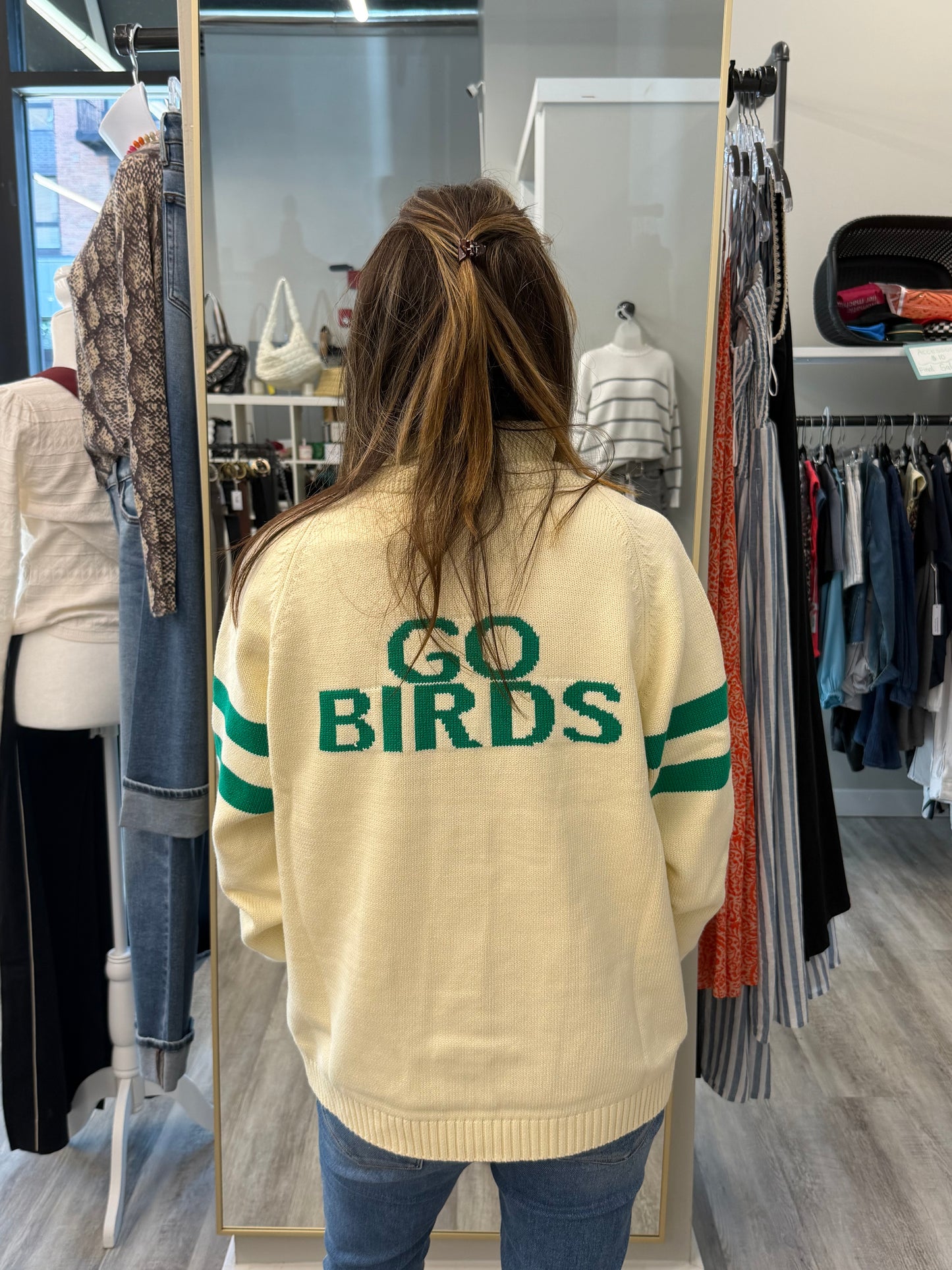 Philadelphia Eagles Go Birds Cardigan Sweater