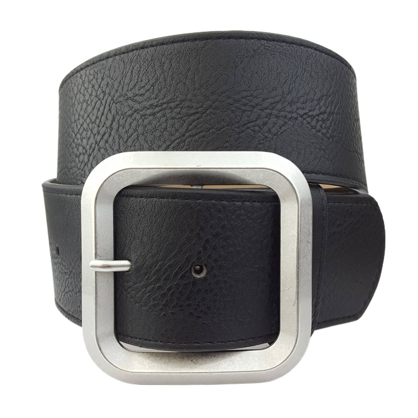 Wide Belt With Square Buckle
