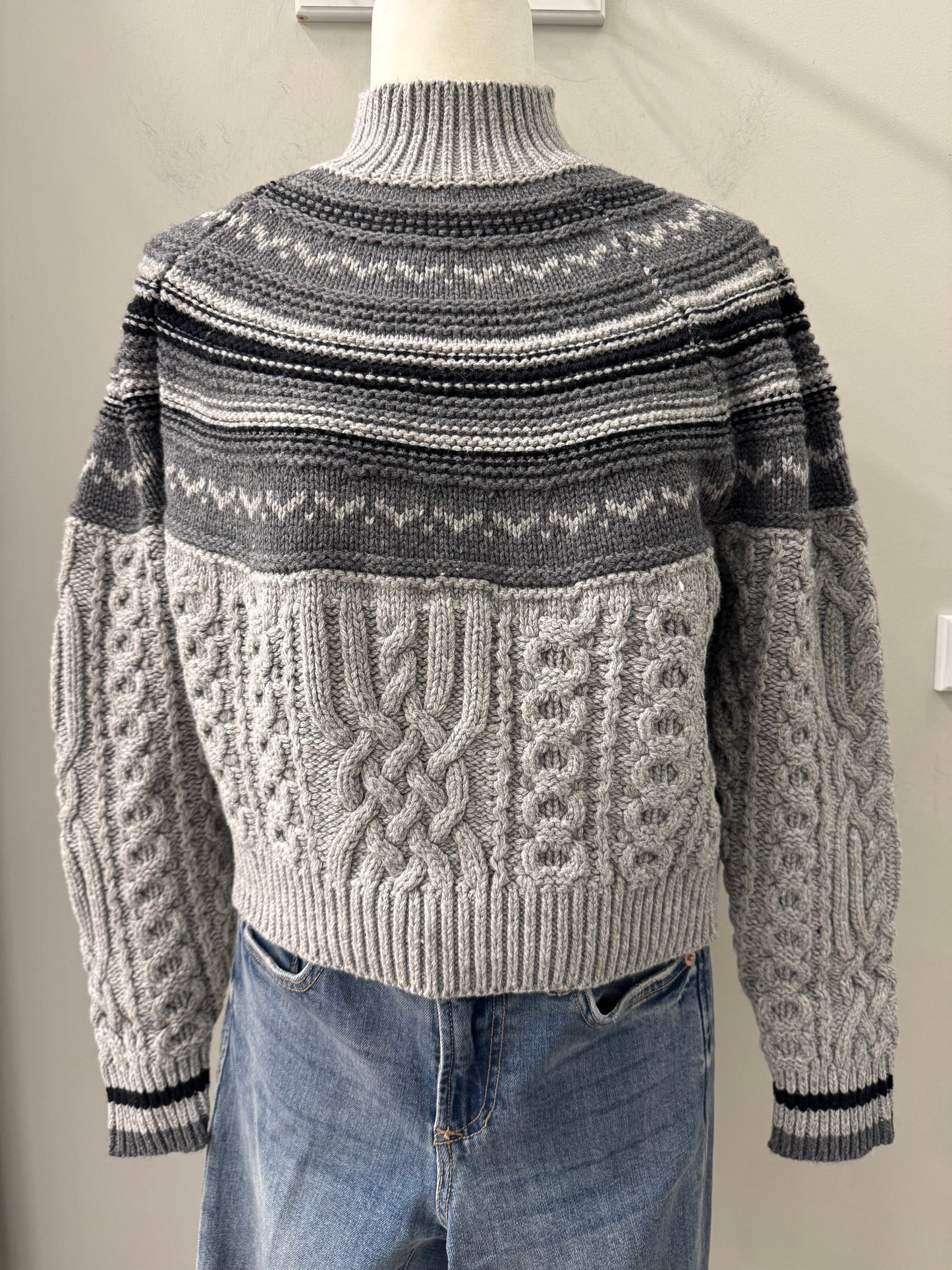525 Fair Isle Raglan Sweater