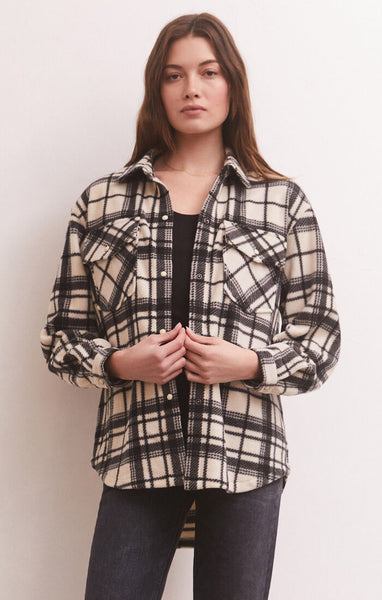 Hiker Two Tone Fleece Jacket Whisper White