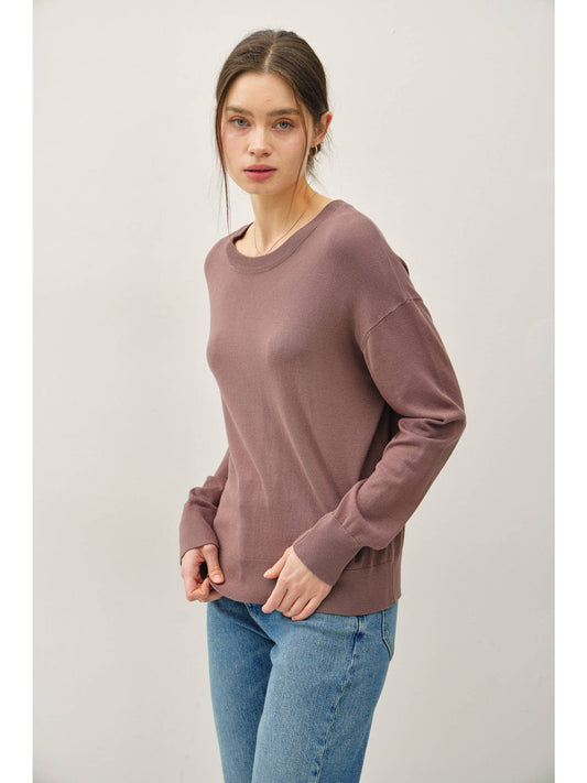The Classic Drop Shoulder Cocoa