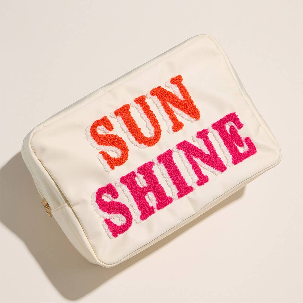 Sun Shine Large Zip Pouch