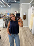 Bella Sleeveless Top Midnight