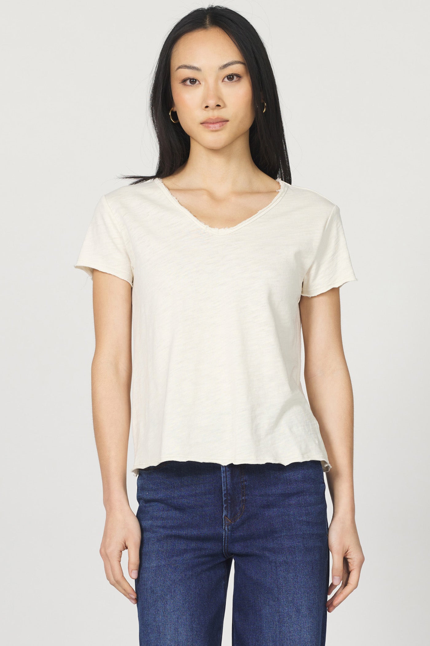 Vanya Slub Tee Whitecap