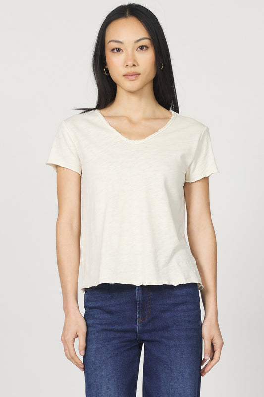 Vanya Slub Tee Whitecap
