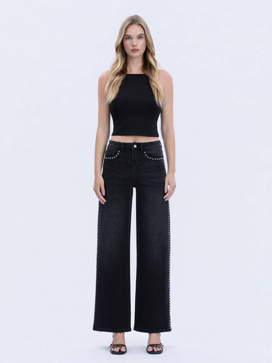 Black Studded Jeans