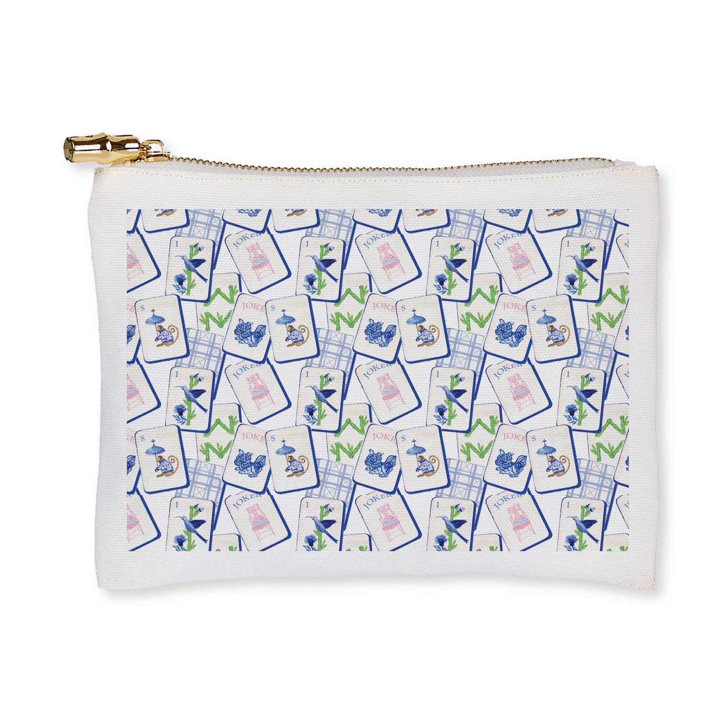 Flat Zip Mahjong Pouch
