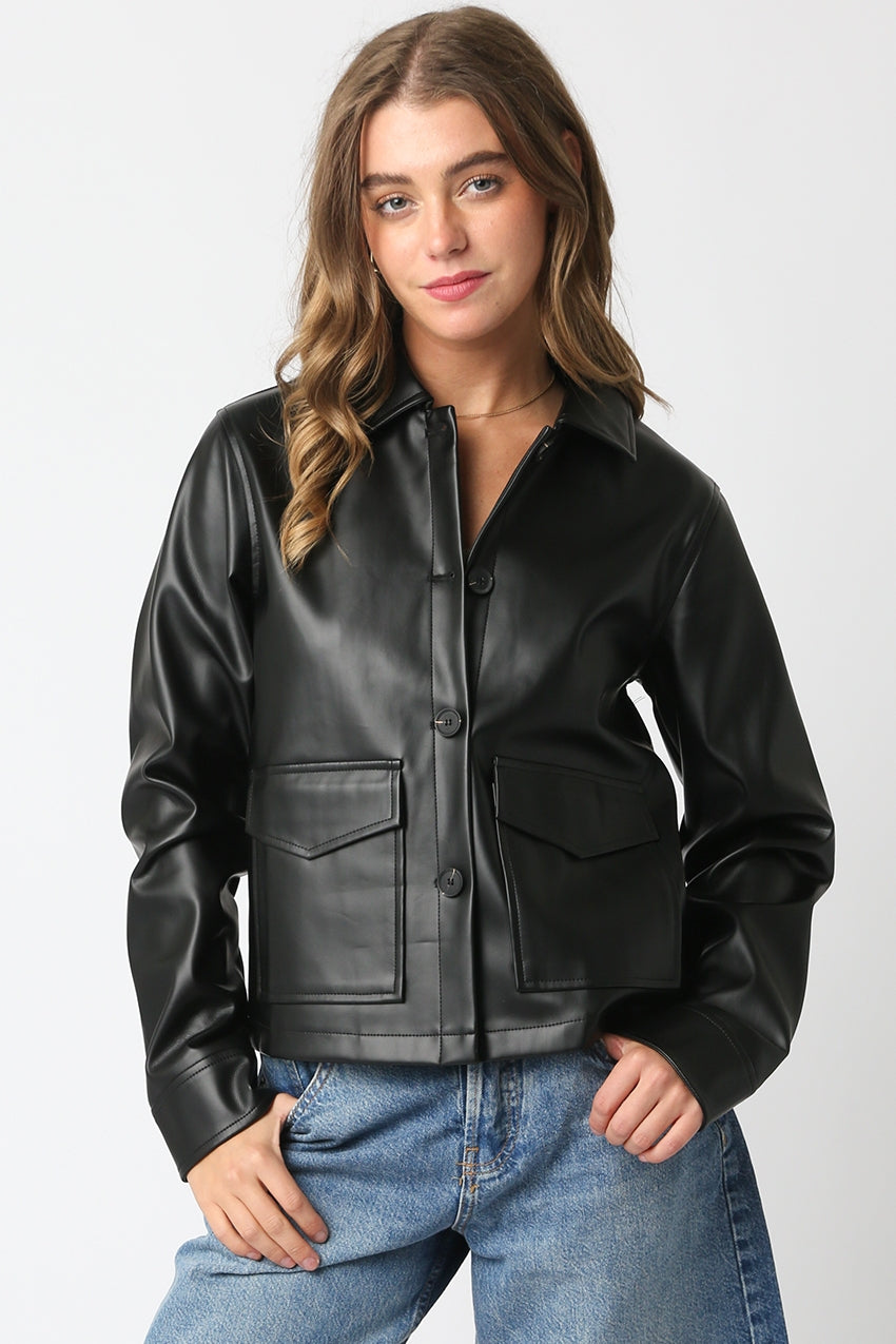 Lianna Vegan Leather Jacket