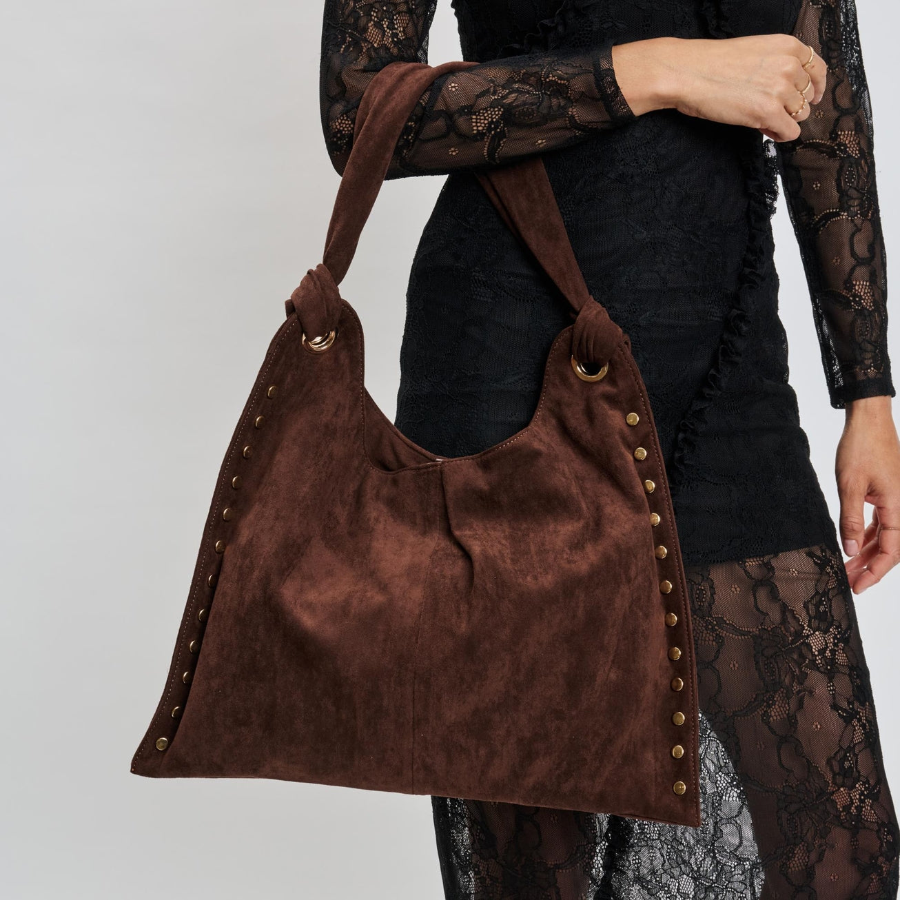 Meadow Suede Hobo Chocolate