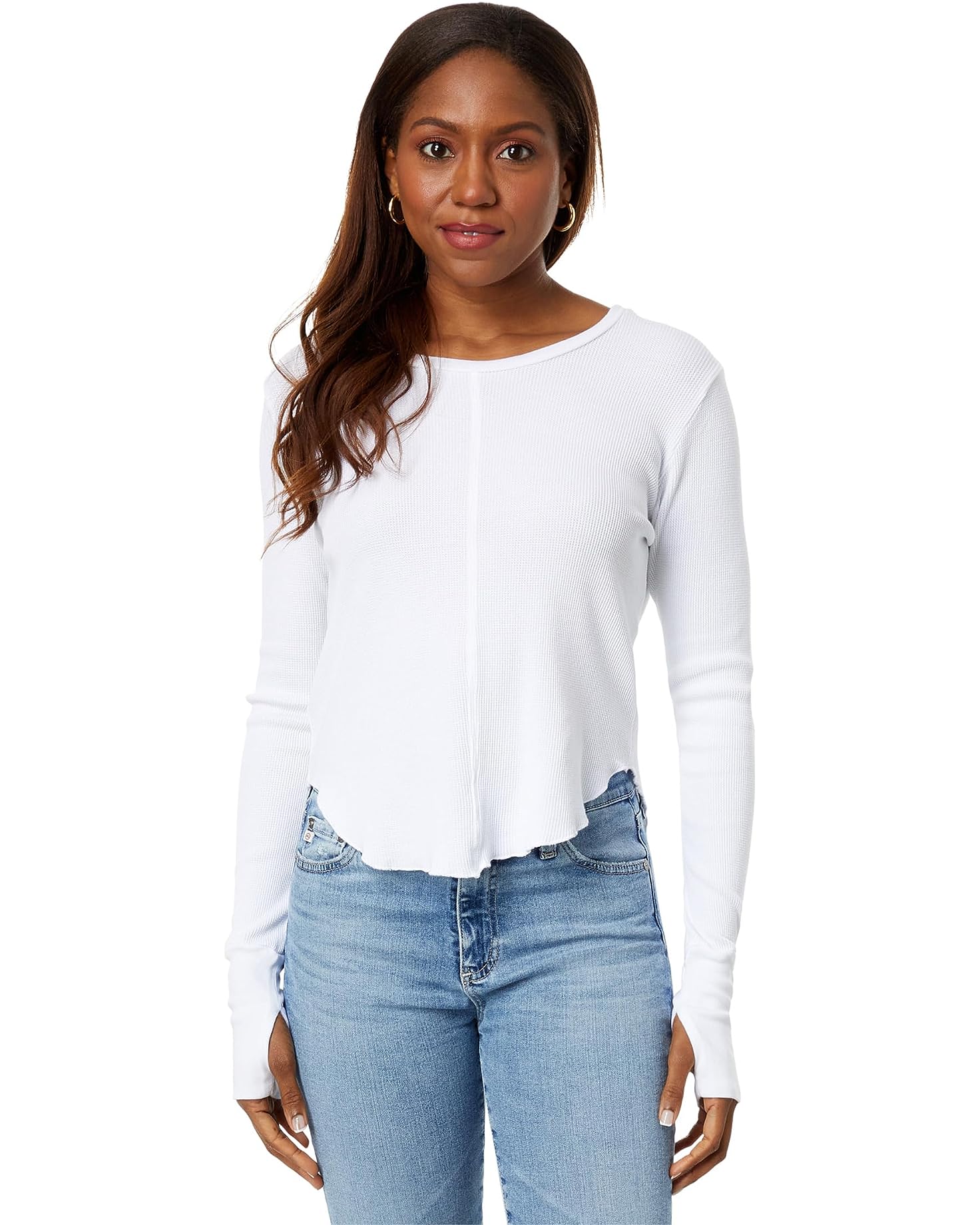 Crewneck Cropped Tee White