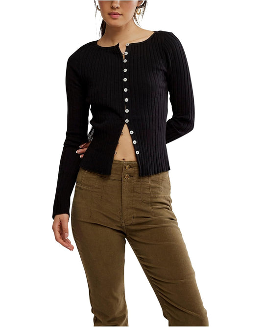 Free People Tilly Long Sleeve Black