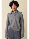 Emily Contrast Knit Sweater