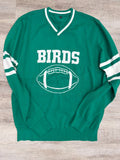 Birds V Neck Sweater