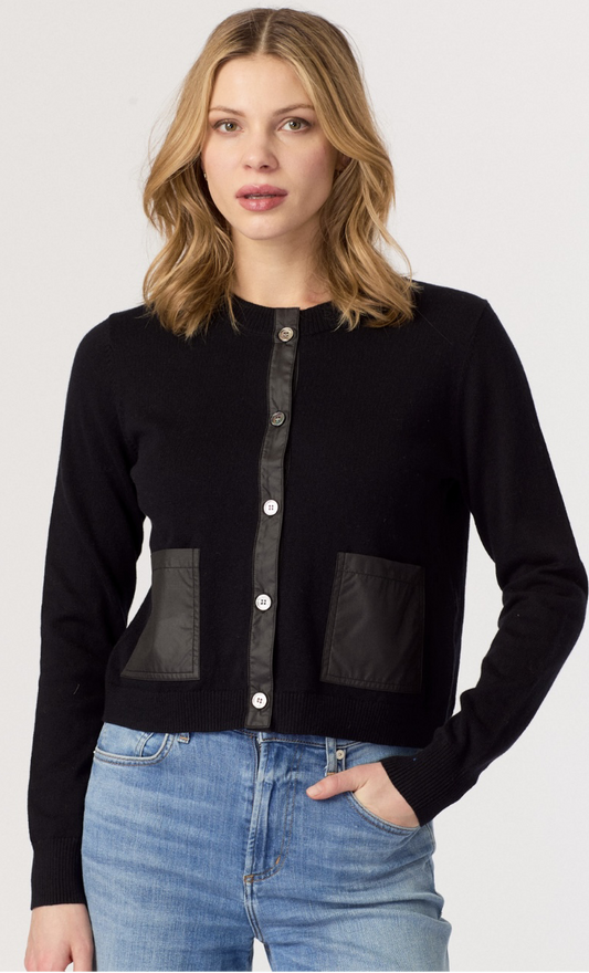 J. Society Nylon 2 Pocket Cardigan