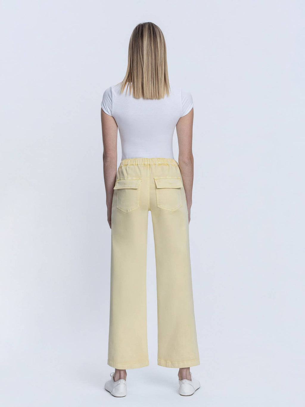 Drawstring Baggy Jean in Sunshine