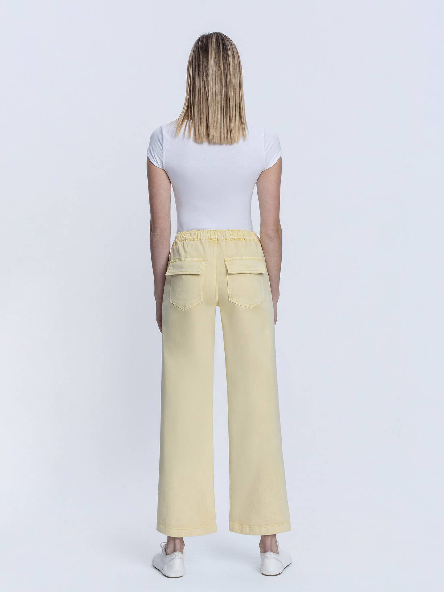 Drawstring Baggy Jean in Sunshine