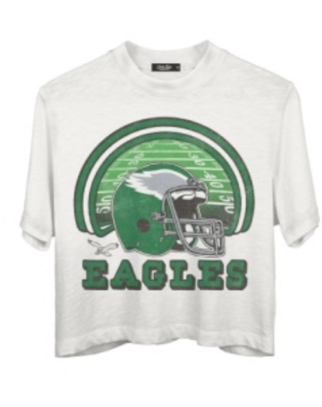 Eagles Game Time Crop Tee