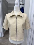 J. Society Short Sleeve Moto Jacket - Natural