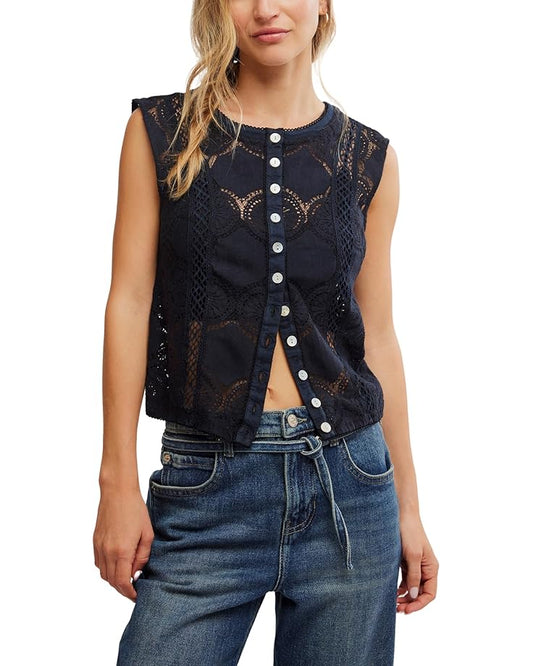 Free People Jae Top Black