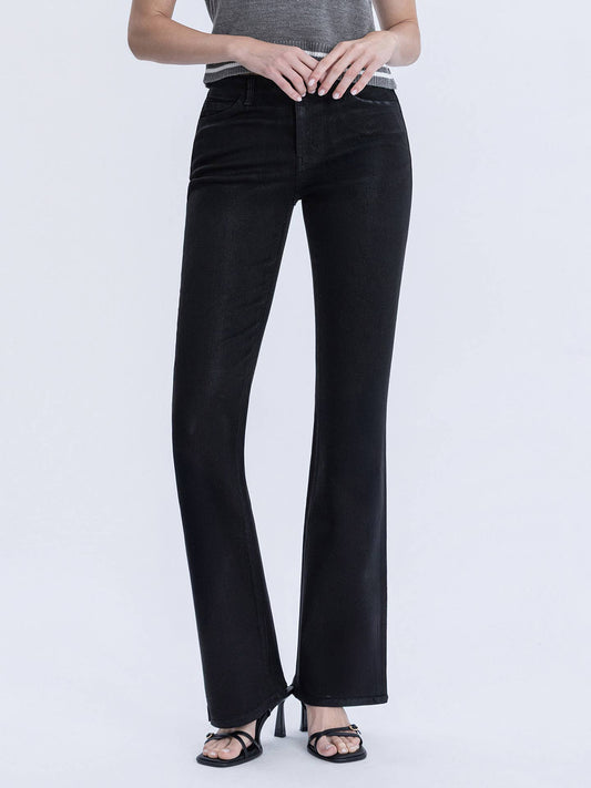 Full Length Black Coated Bootcut
