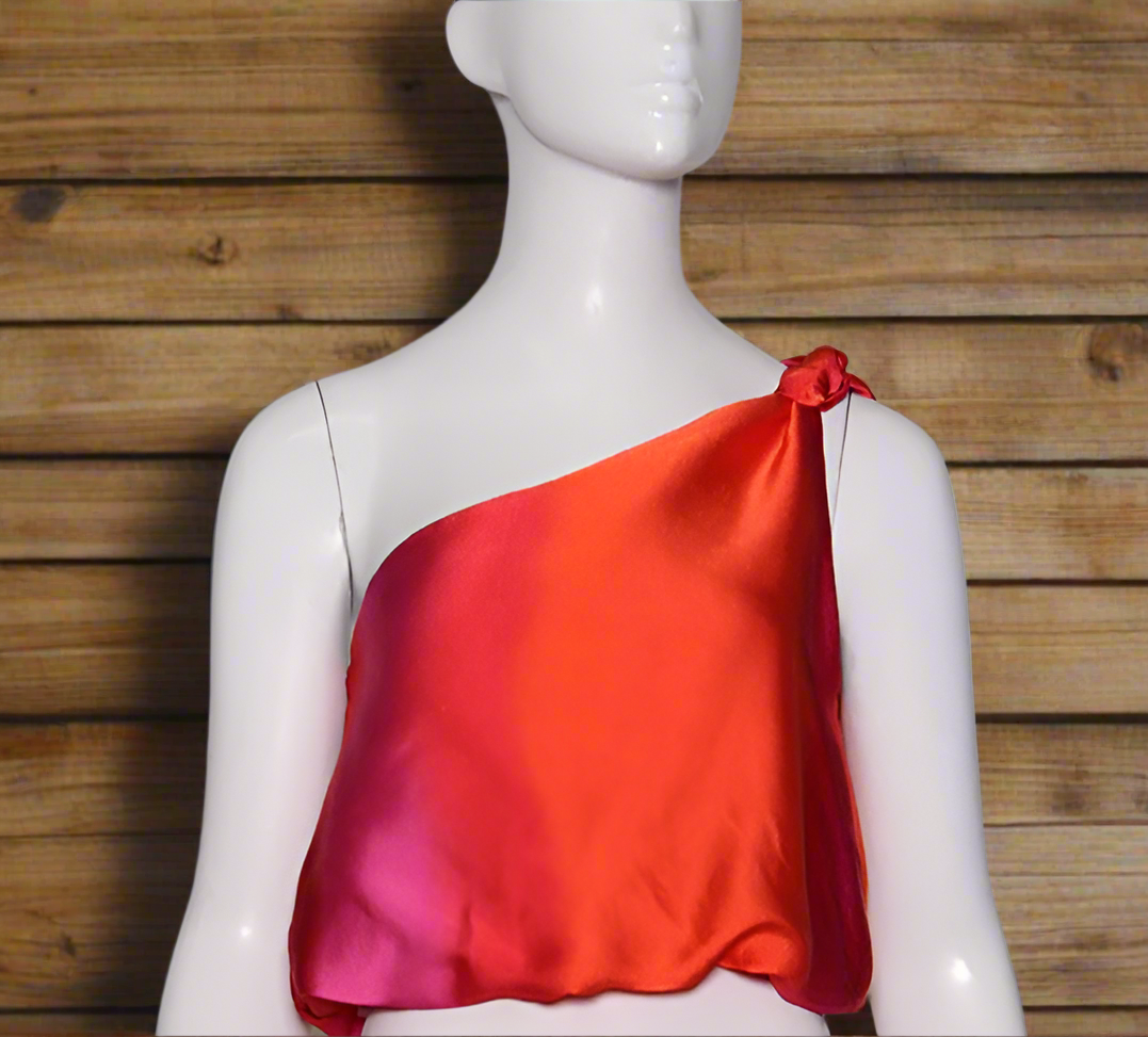 Ombre Satin Knot Top