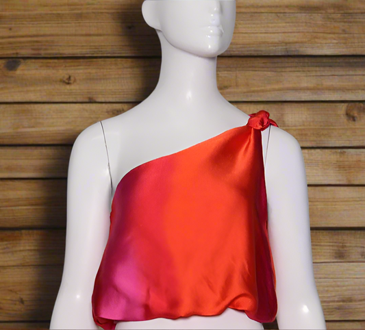 Ombre Satin Knot Top