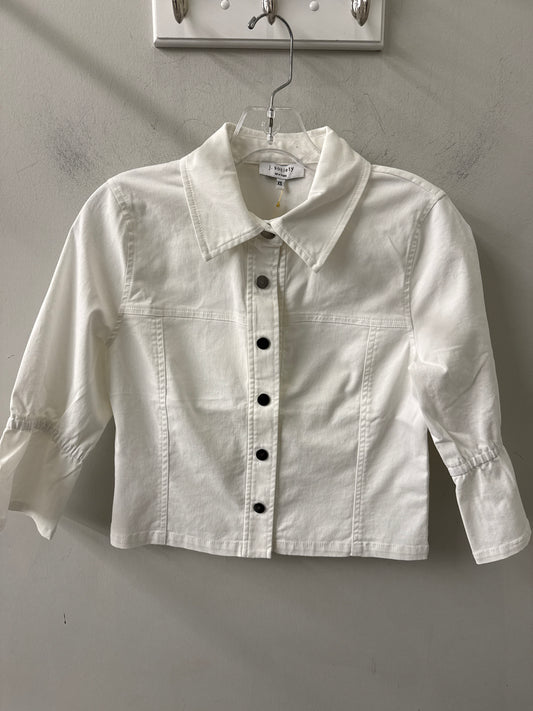 J. Society Cinch Sleeve Jacket White