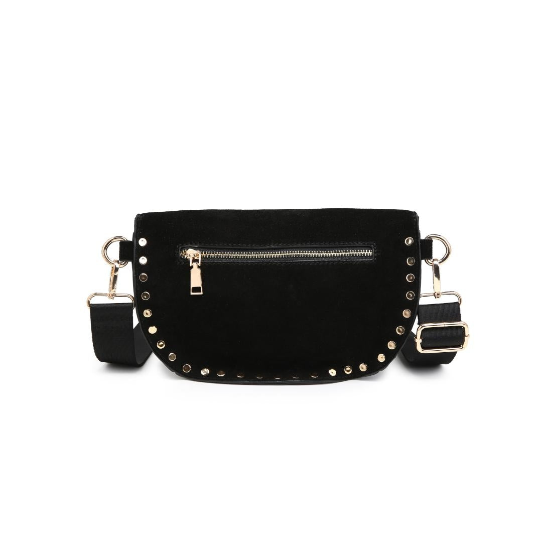 Giselle Suede Bum Bag Black