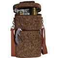 Wine Bottle Carrier: Brown Cork