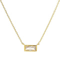 Gold Plated Baquette Necklace