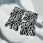 Black And White Hearts Coaster Set