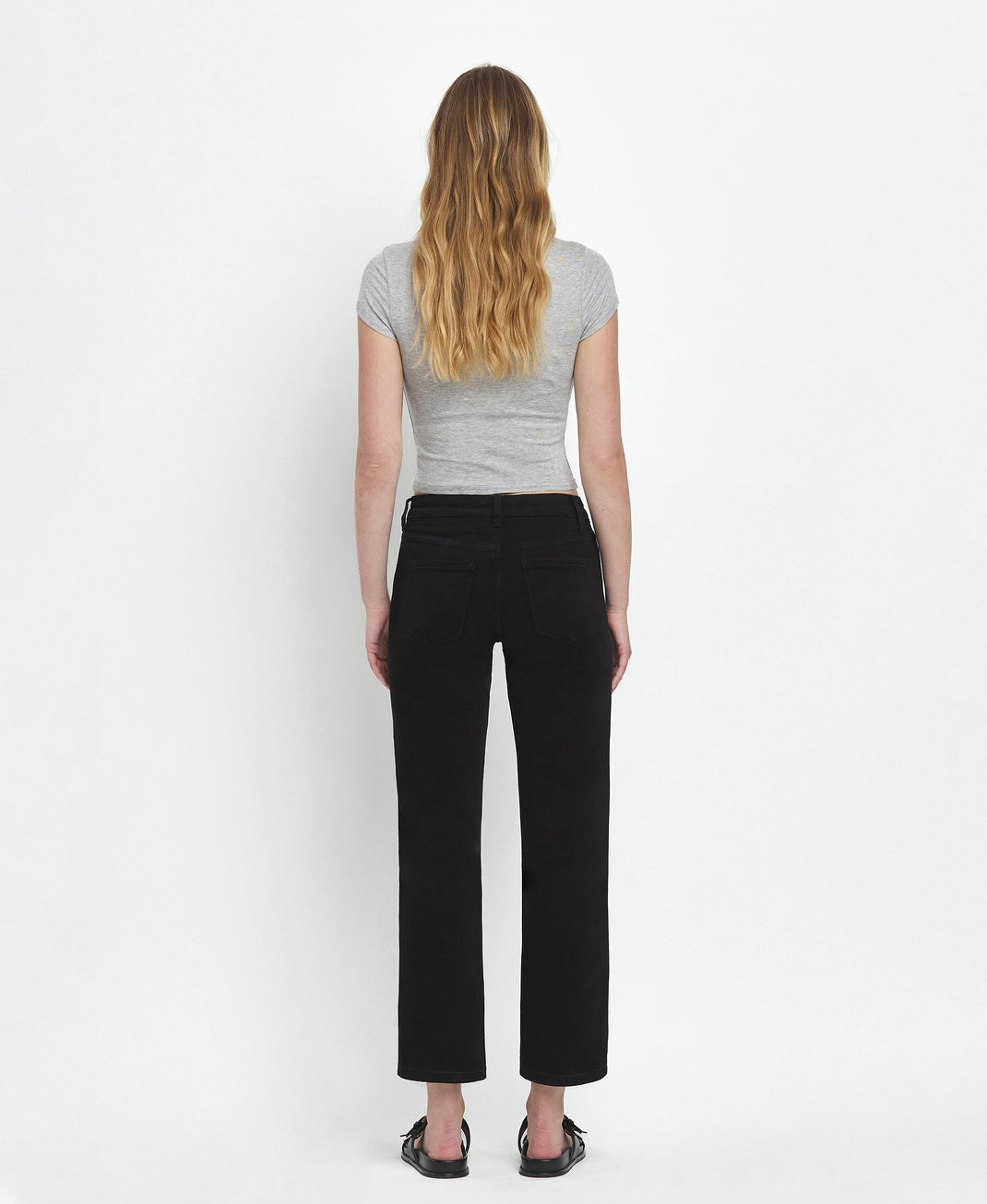 High Rise Ankle Straight