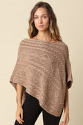 Margo Textured Knit Poncho