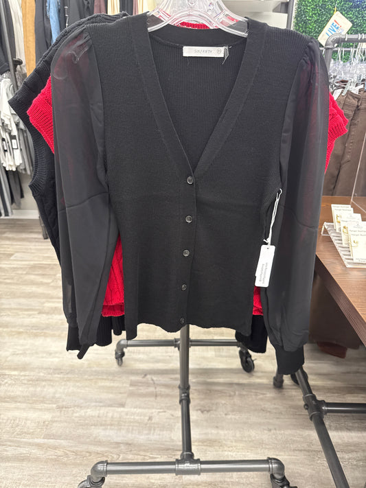 Celest Mixed Media Cardigan