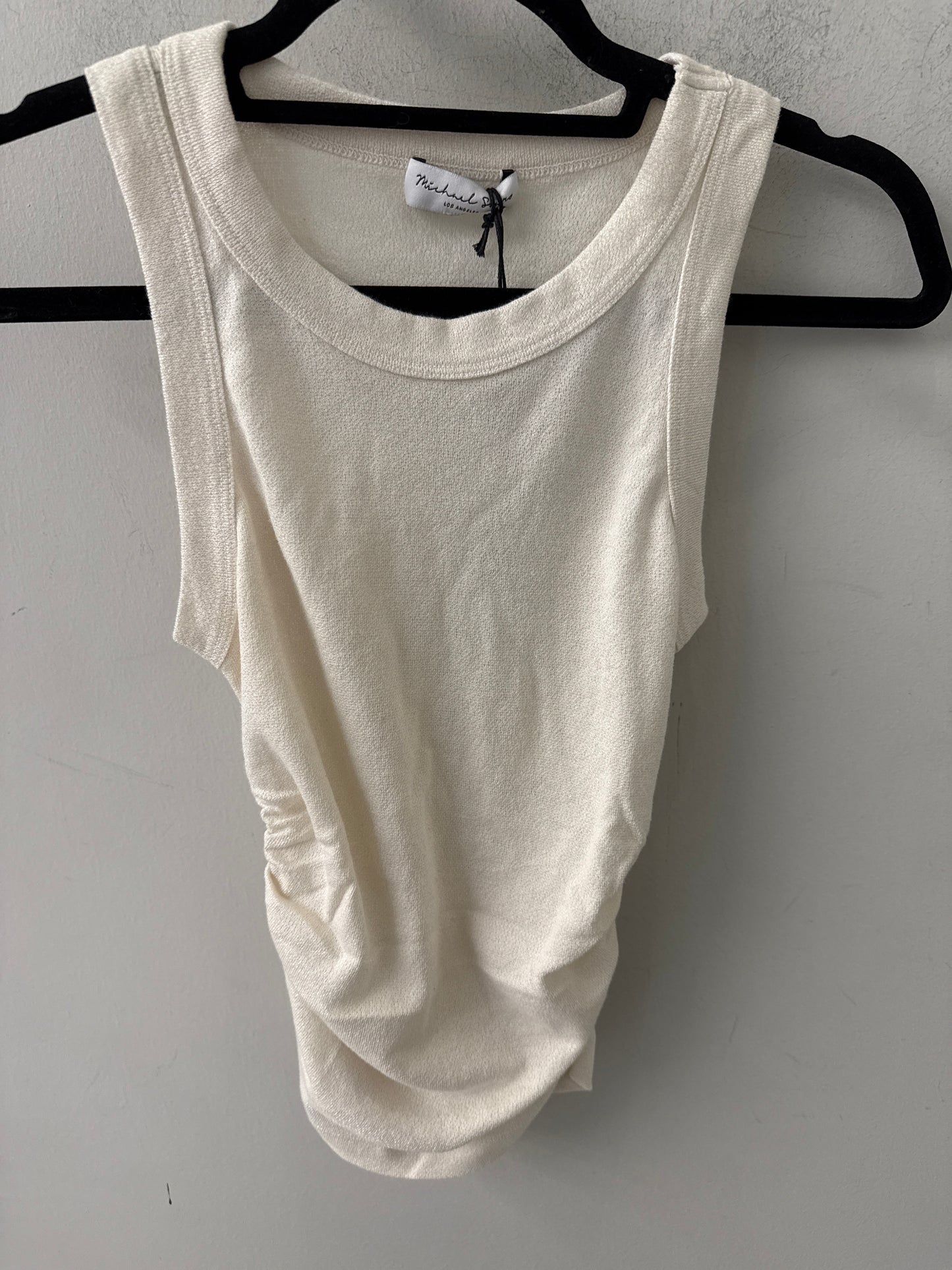 Michael Stars Ella Shine Tank Chalk