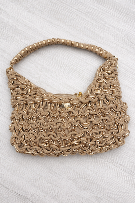 Megan Bag Tan/Rose Gold