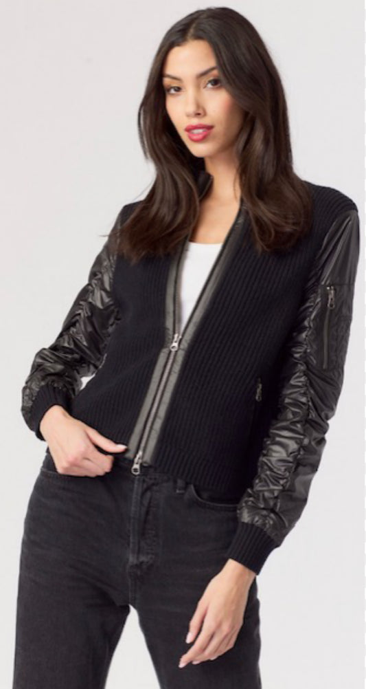 J. Society Mixed Media Shaker Jacket