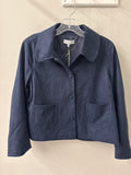 J. Society Navy Suede Swing Jacket