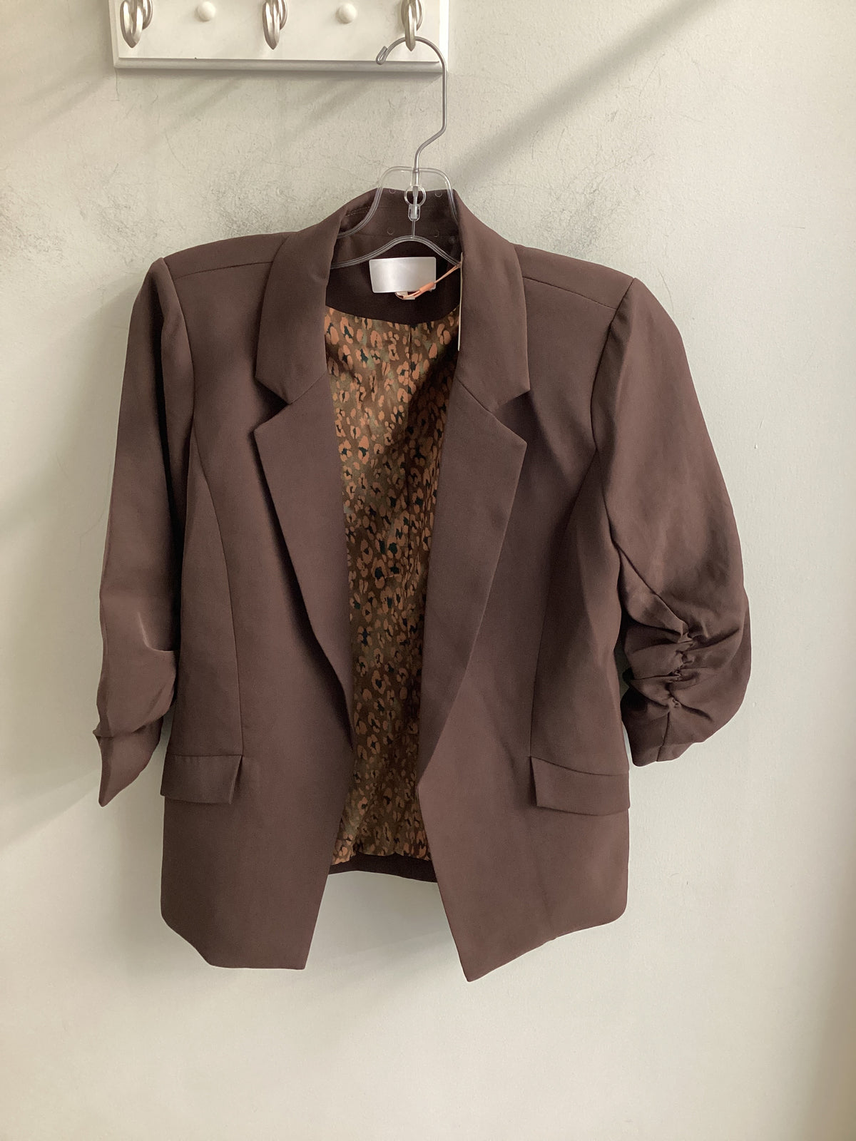 Shirred Sleeve Blazer