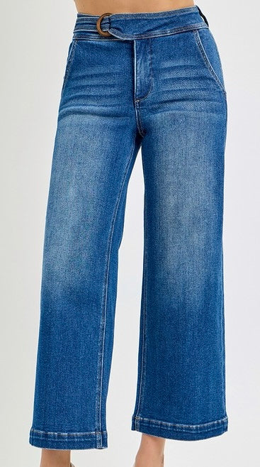 Jill Belted Crop Wide Jean