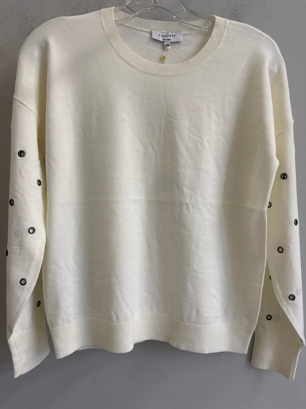 J. Society Grommet Sleeve Knit Top