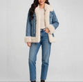 Tundra Denim & Fur Coat